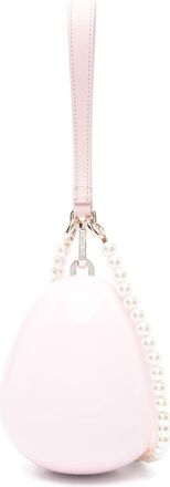 Simone Rocha Micro Pearl Egg Cross Body Bag - Womens - Rayon/Acrylic/Calf Leather/Viscose