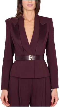 Elisabetta Franchi Mujer, Chaquetas, Marr&oacute;n, Talla: M