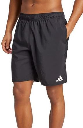 adidas Essentials Swim Trunks in Black/White at Nordstrom Rack, Size Xx-Large