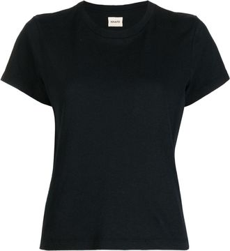 Khaite The Emmylou cotton T-shirt - women - Cotton - M - Black