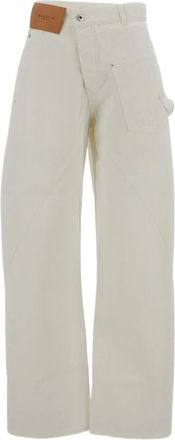 J.W.Anderson Twisted Workwear Jeans - Dames - Regular Fit Jeans - Wit - W30 - Katoen - Jeans