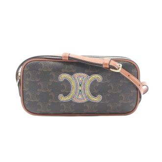 Celine Pre-owned Cross Body Bags, female, Black, Size: ONE SIZE Pre-owned Plastic Crossbody Bag