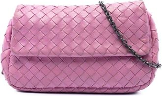 Bottega Veneta Pre-owned Bottega Veneta Mini Nappa Intrecciato Expandable Chain Flap Crossbody Ladies 410PC1XOO54AFXEG