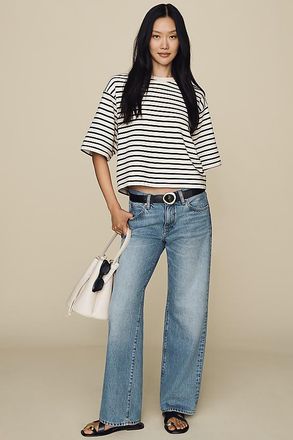 Frame Denim The Saturday Low-Rise Straight-Leg Jeans