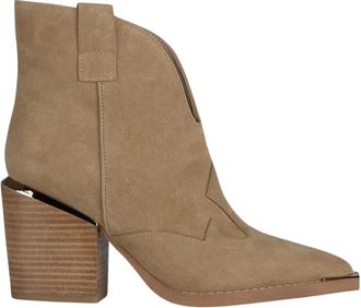 Alma En Pena Cowbow Lage Laars - Dames - Cowboylaarzen - Beige - 39 EU - Leer - Schoenen