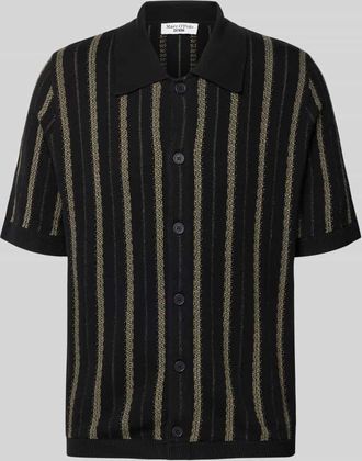 Marc O'Polo Denim Marc OPolo Denim Regular Fit Strickjacke aus reiner Baumwolle in Black, Gr&ouml;&szlig;e XXL