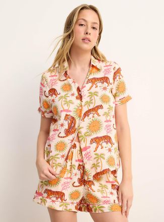 Chelsea Peers Womens Sun and tigers pyjama set
