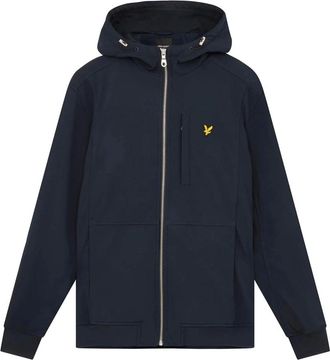 Lyle & Scott Softshell Jas met Capuchon - Heren - Vesten met rits - Blauw - XL - Polyester - Hoodies & sweatvesten