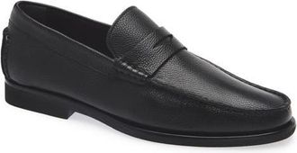 Santoni Ikangia Penny Loafer in Black at Nordstrom, Size 11.5