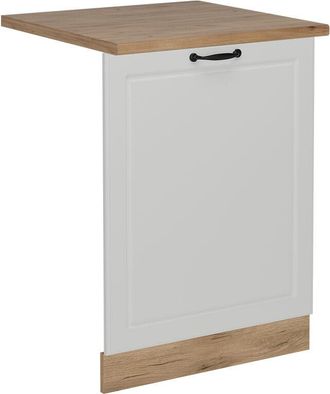 Vicco Panel Frontal Del Lavavajillas R-line, Blanco Casa De Campo, 60 Cm, Et Roble Vicco