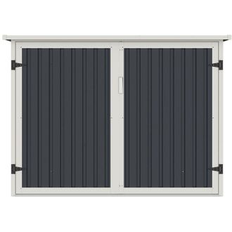 Vente-Unique Vente-unique - Casetta per biciclette 4 m&sup2; per 4 biciclette Metallo in Acciaio galvanizzato Antracite - niki