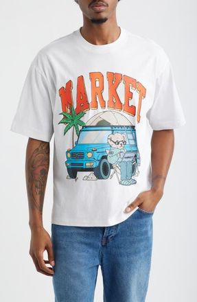 Market Car Camp Graphic T-Shirt in White at Nordstrom, Size Xx-Large