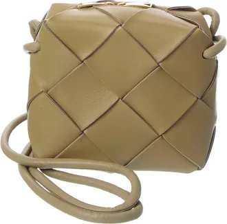 Bottega Veneta Cassette Mini Intrecciato Leather Camera Bag