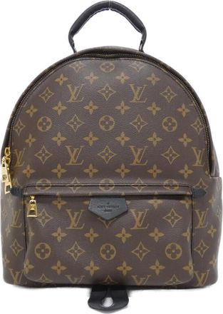 Louis Vuitton Monogram Marron Coated Canvas Backpack (Pre-Owned)