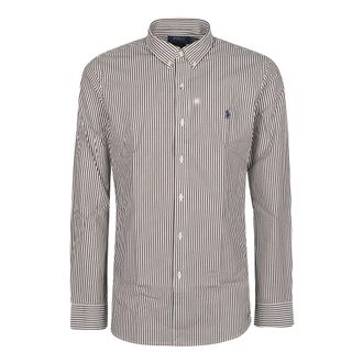 Polo Ralph Lauren Lange Mouwen Sportshirt - Heren - Casual Overhemden - Bruin - L - Overhemden