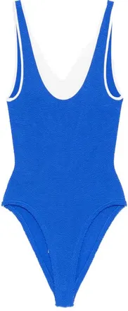 Hunza G Textured Trim Swimsuit