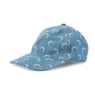Marine Serre Caps, female, Blue, Size: ONE SIZE Moon Baseball Cap