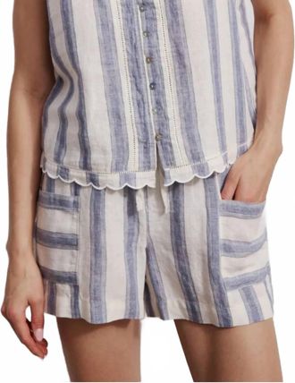 M&eacute;lissa Nepton Kennedy Short In Denim Blue Stripe