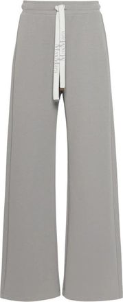 Max Mara Wijde broek - Dames - Wijde Broeken - Grijs - XS - Broeken