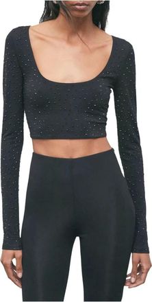 Patrizia Pepe T-shirt corta - - Tops - Donna - Nero - XS