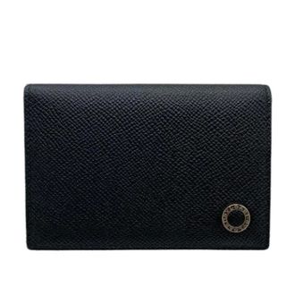 Bulgari Pre-owned Card Case - Heren - Pre-owned - Zwart - Maat: ONE Size Leer
