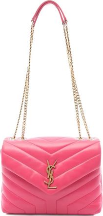 Saint Laurent 2000s kleine Lulu leren schoudertas - Roze