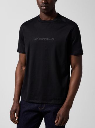 Emporio Armani Mens Embossed logoT-shirt
