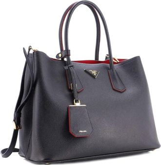 Prada Cuir Double Saffiano Leather Large tote bag - Nero