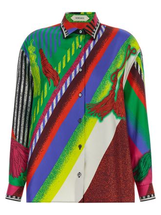 Versace Multicolor Silk Womens Blouse