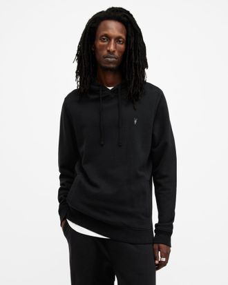 AllSaints Raven Pullover Ramskull Hoodie