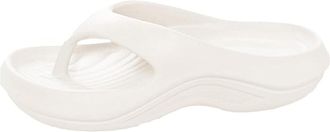 Generic Pillow Arch Support Flip Flops, Ladies Lightweight Shock-Absorbing Orthotic Sandals, Platform Walking Cloud Sliders (White, Adult, Women, 5.5, Numeric