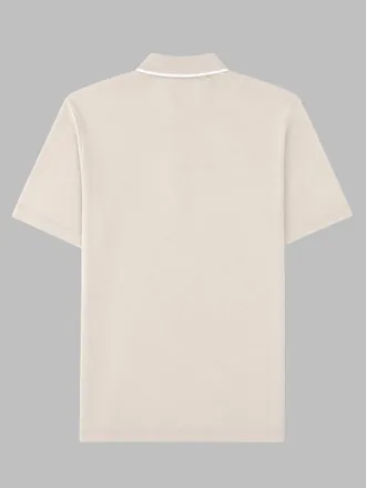 HUGO BOSS Mens Polo Shirt Beige Cotton T-shirts And Polos