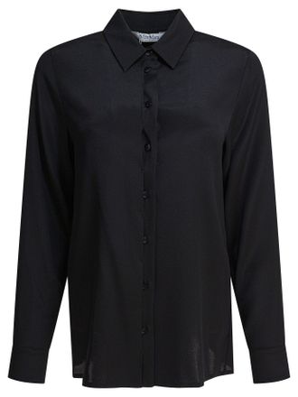 Max Mara Zwarte Elastaan Shirt