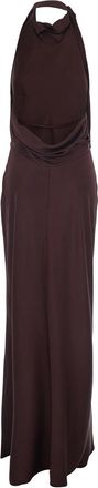 SIMKHAI Womens Long Dress Reanon Brown Acetate