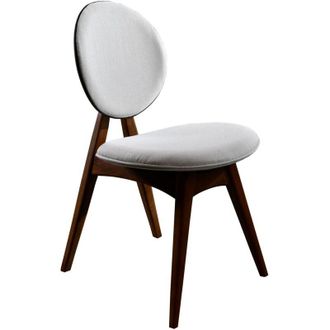 Les Tendances Silla, Asiento, Silla De Comedor Set Nuez Cream