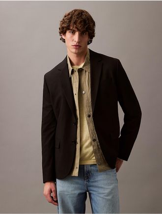 Calvin Klein Mens Refined Slim Blazer - Black - XL