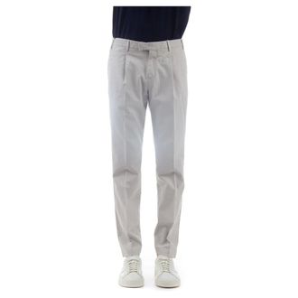 Pantaloni Torino Chinos, male, Gray, Size: 2XL Pantalone delav&egrave; micro tramato in cotone stretch