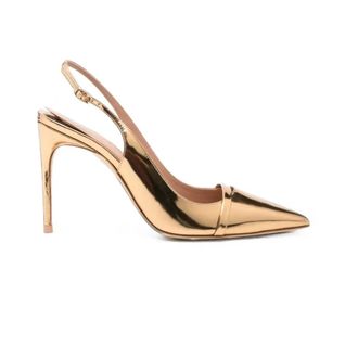 Malone Souliers Schiffer 90 Pump - Dames - Schoenen - Geel - Maat: 38 1/2 EU Leer