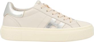 Hogan Crosswind Sneakers - Dames - Sneakers - Beige - 38 1/2 EU - Leer - Schoenen
