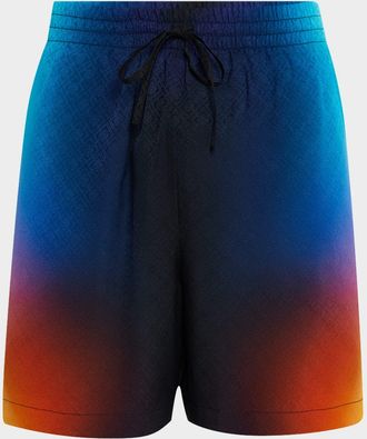 Casablanca Mens Gradient Silk Shorts