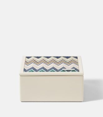Missoni Scatola Masuleh in legno a zig zag