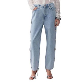 Liu Jo Loose-fit Jeans, female, Blue, Size: W26 Ua6196.3 Loose-fit Jeans