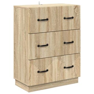 vidaXL Cajonera Roble Sonoma 66 X 34,5 X 87 Cm Madera De Ingenier&iacute;a Vidaxl