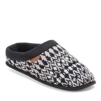Dearfoams Asher Marled Knit Clog Slipper in Black Combo at Nordstrom, Size X-Large