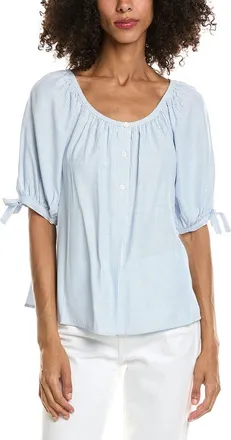 Max Studio Tie Sleeve Blouse