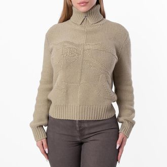Burberry Womens EKD Cashmere Sweater, Size XX-Small