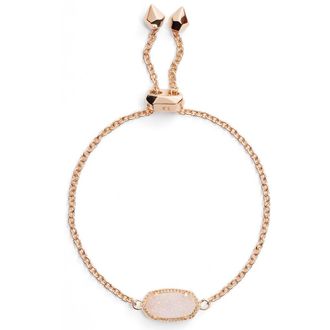 Kendra Scott Elaina Bracelet in Iridescent Drusy/Rose Gold at Nordstrom