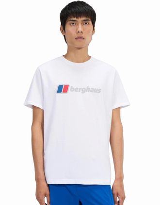 Berghaus Mens Berghaus Mens Class XL-Logo Short Sleeve T-Shirt - White - Size: 40