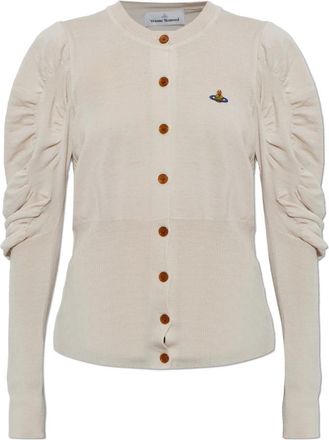 Vivienne Westwood Eli Wol Cardigan - Dames - Vesten - Roze - L - Wol - Truien & Vesten