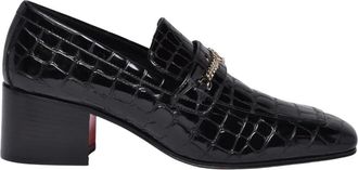 Christian Louboutin MJ Spazzolato Loafer - Dames - Loafers - Zwart - 39 EU - Leer - Schoenen